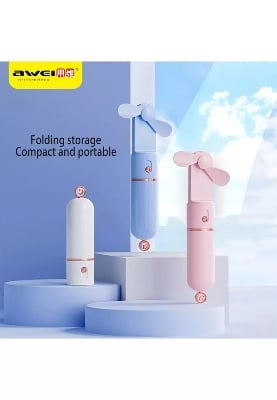 Picture of Awei F32 Rechargeable Fan -White