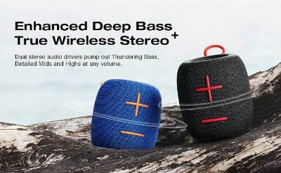 Picture of Sanag M11 IPX7 Waterproof Outdoor Portable Mini Bluetooth Speaker -Black
