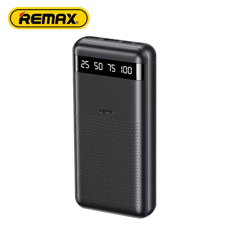 Picture of Remax RPP-11 Real Fast Charging New 2024 Newest Texture design Qi Smallest Mobile Charger Power Bank Price 20000Mah -Black