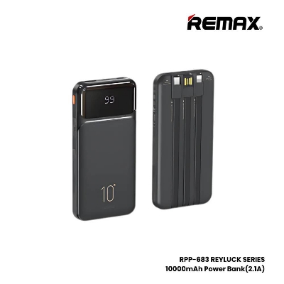 Picture of REMAX RPP-683 Reyluck Series 10000mAh Power Bank(2.1A) -Black