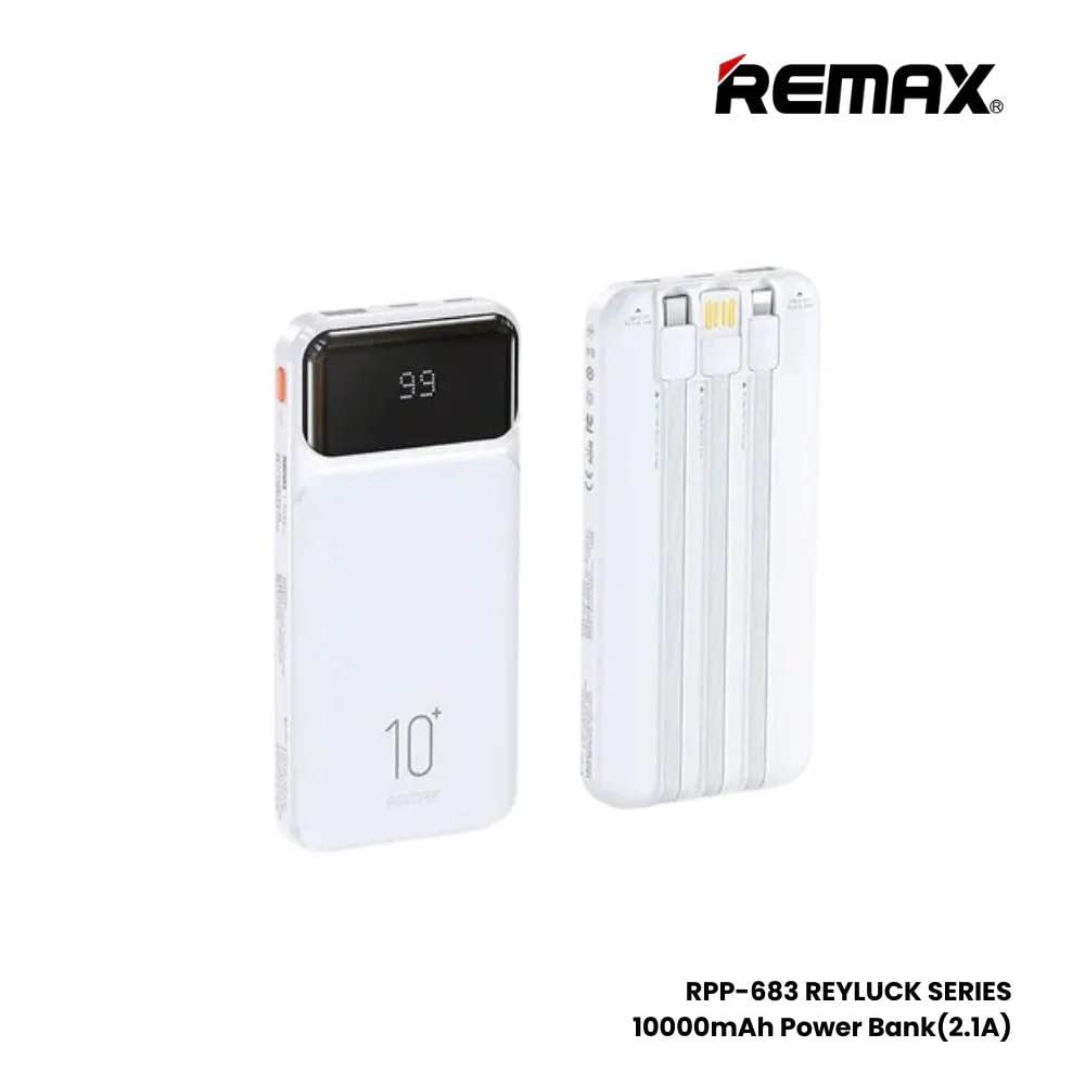 Picture of REMAX RPP-683 Reyluck Series 10000mAh Power Bank(2.1A) -Black