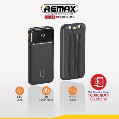 Picture of REMAX RPP-683 Reyluck Series 10000mAh Power Bank(2.1A) -Black