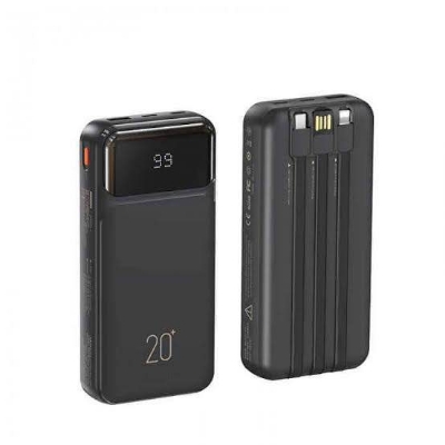 Picture of REMAX RPP-686 Reyluck Series 20000mAh Power Bank(2.1A) - Black -Black