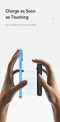 Picture of Awei P139K 10000mAh 15W Magnetic Wireless Power Bank -Black