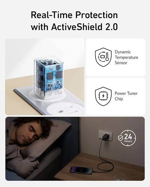 Picture of Anker 523 Nano 3 47W GaN2 USB C Charger -White