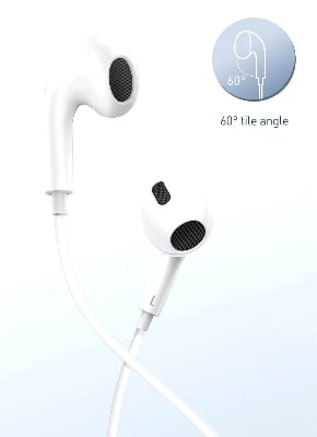 Picture of Baseus Encok H17 3.5mm Lateral in-ear Wired Earphone -White