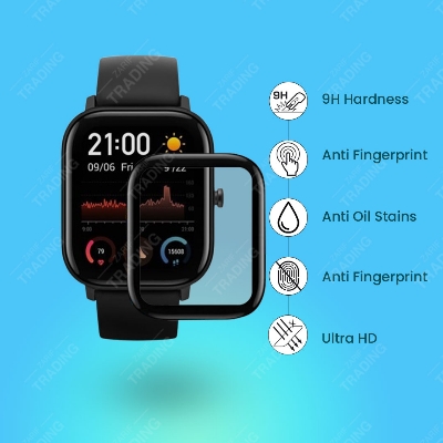Picture of Amazfit GTS Smart Watch Screen Protector HD Clear Ultra-Thin PMMA Full Coverage Scratch & Fingerprint Resistant for Xiaomi Amazfit GTS Screen Protector (1 Pcs)