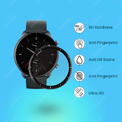 Picture of Amazfit GTR 2E Smart Watch Screen Protector HD Clear Ultra-Thin PMMA Full Coverage Scratch & Fingerprint Resistant for Xiaomi Amazfit GTR 2E Screen Protector (1 Pcs)