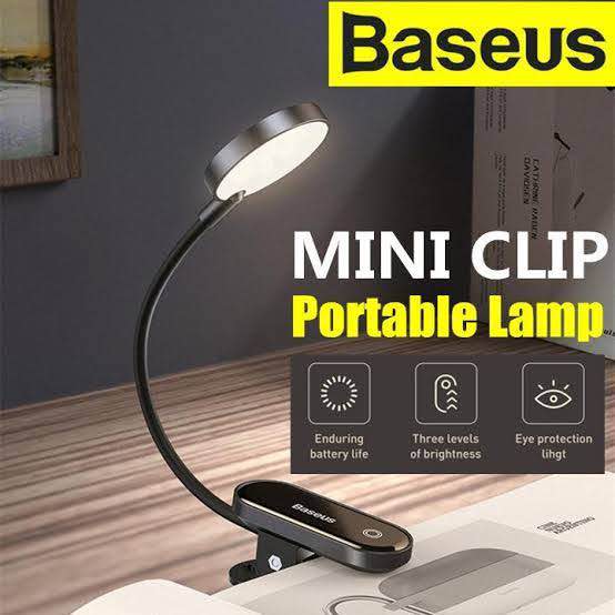 Picture of Baseus Com fort Reading Mini Clip table Lamp -Black