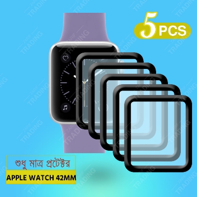 Picture of Apple Watch 42mm Smart Watch Screen Protector HD Clear Ultra-Thin PMMA Full Coverage Scratch & Fingerprint Resistant (5 Pcs)
