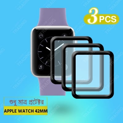 Picture of Apple Watch 42mm Smart Watch Screen Protector HD Clear Ultra-Thin PMMA Full Coverage Scratch & Fingerprint Resistant (3 Pcs)