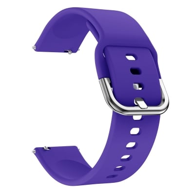 Picture of 22mm Smart Silicone Premium Strap Watch Belt for unisex. (Purple,Freesize)
