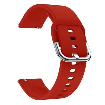 Picture of 22mm Smart Silicone Premium Strap Watch Belt for unisex. (Red,Freesize)