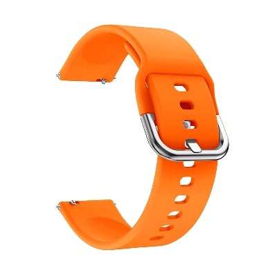 Picture of 22mm Smart Silicone Premium Strap Watch Belt for unisex. (Orange,Freesize)