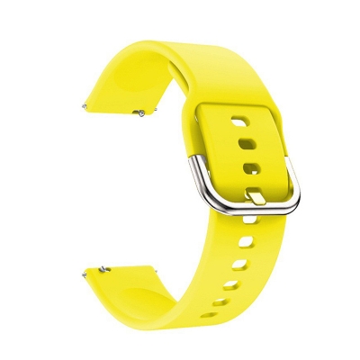 Picture of 22mm Smart Silicone Premium Strap Watch Belt for unisex. (Deep Yellow,Freesize)