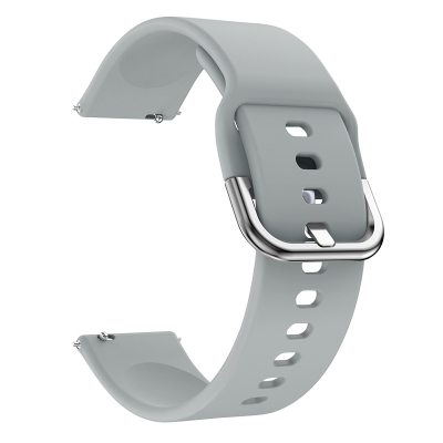 Picture of 22mm Smart Silicone Premium Strap Watch Belt for unisex. (Grey,Freesize)