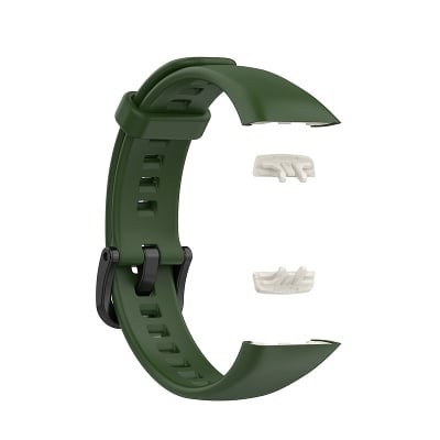 Picture of Huawei Honor Band 6 Smart watch Strap Premium Belt Solid Color Wristband Soft Replacement Sport Bracelet Strap (Army Green,Freesize)
