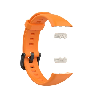 Picture of Huawei Honor Band 6 Smart watch Strap Premium Belt Solid Color Wristband Soft Replacement Sport Bracelet Strap (Orange,Freesize)