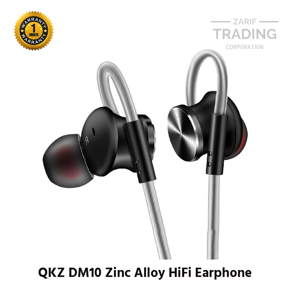Picture of QKZ DM10 Zinc Alloy HiFi Earphone In Ear Earphones Sports Headset Phone Laptop Gaming Earphone(null) (Black)