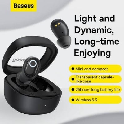 Picture of Baseus Bowie WM02 True Wireless Earphones -Black