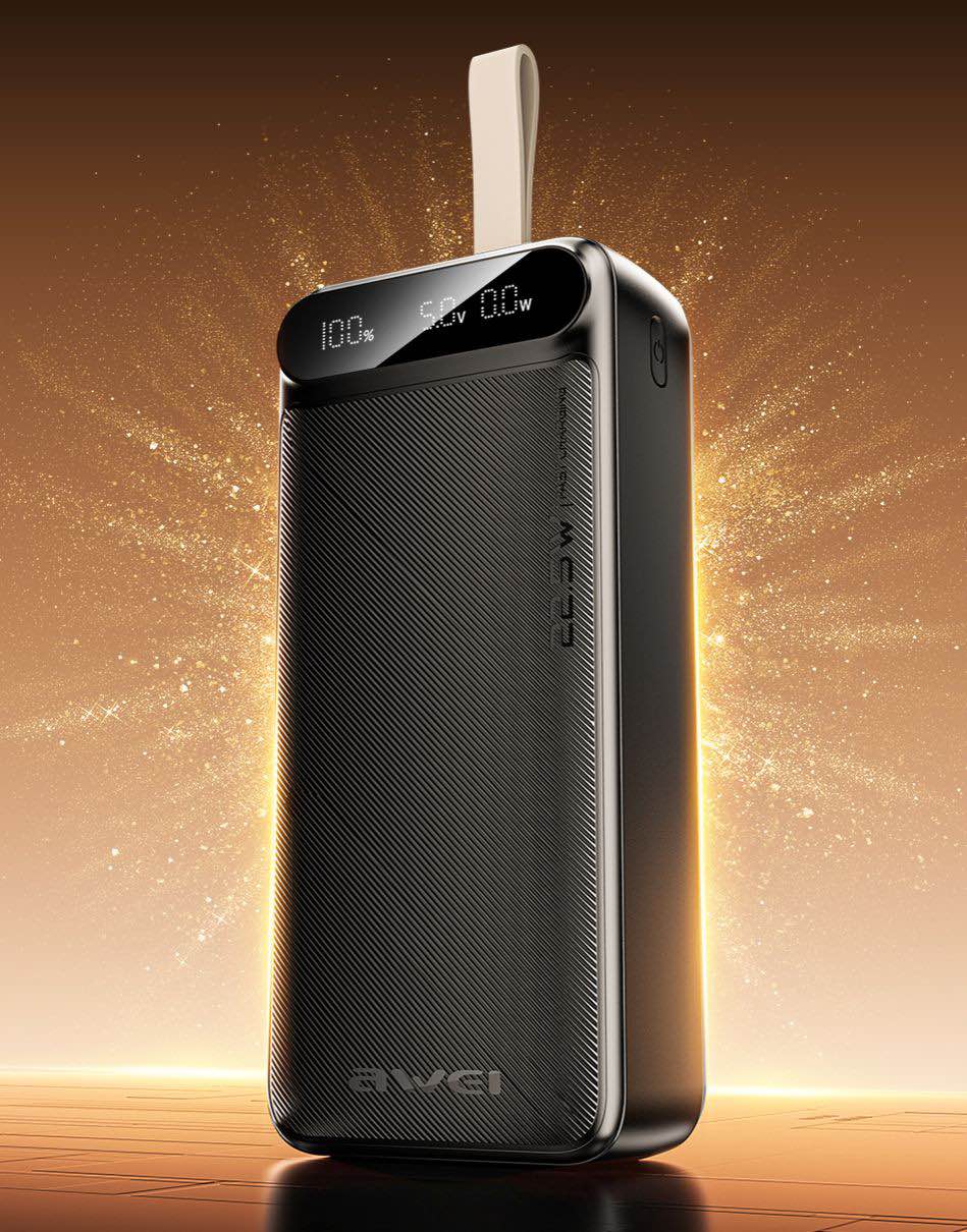 Picture of Awei PA-12 30000mAh Fast Charging Power Bank -Black