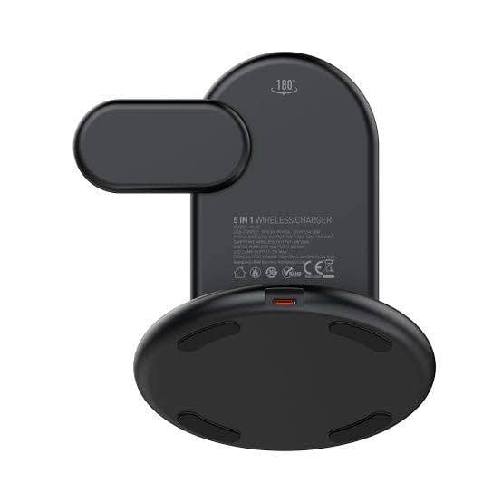Picture of LDNIO WL02 5 IN 1 Desktop Wireless Charging Station -Black