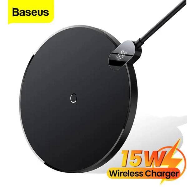 Picture of Baseus 15W Digital LED Display Gen 2 Wireless Charger -Black