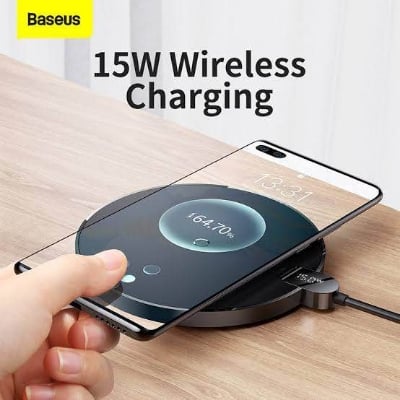 Picture of Baseus 15W Digital LED Display Gen 2 Wireless Charger -Black