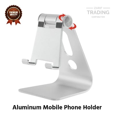 Picture of Aluminum Mobile Phone Holder Stand for Smartphone (Silver)