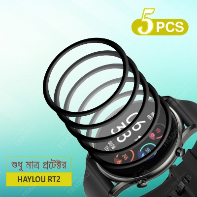Picture of Haylou RT2 Smart Watch (LS10) PMMA Plastic Full Coverage Screen Protector (5 pcs)