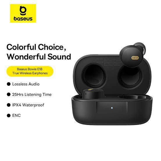 Picture of Baseus Bowie E18 True Wireless Earbuds -Black