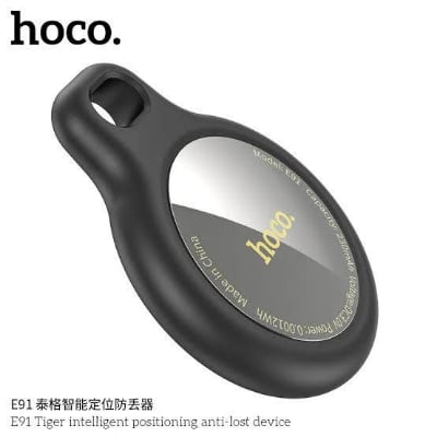 Picture of Hoco E91 Smart iTag Apple Find My Network Anti-Loss Device - Ultra-Compact Global Position Tracker for iPhone, Keys, Wallet, Bag &amp; ^ Pet - Real-time Location, Left Behind Alert, 9-12 Month Battery -BLACK