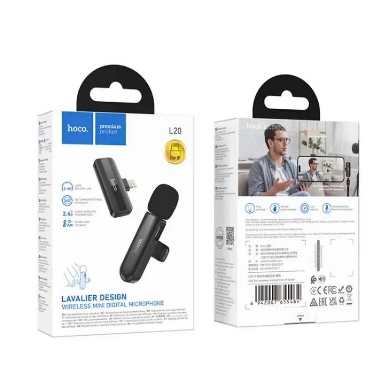 Picture of Hoco L20 Fair Lavalier Wireless Microphone