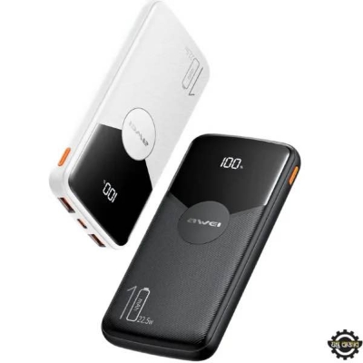 Picture of Awei P63K Power Bank 10000mAh 22.5W Fast Charging Power Bank – Price in Bangladesh -Black