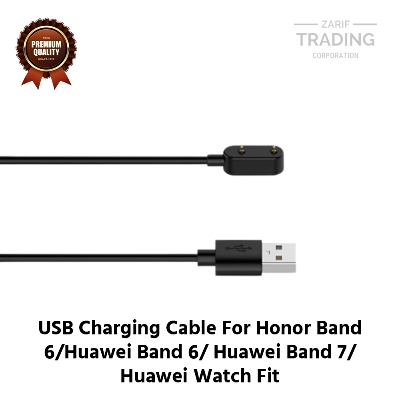 Picture of Honor band 6 Huawei band 6 Huawei Bnad7 Huawei Watch Fit Magnetic Charging Cable High Quality USB Charger Cable USB Charging Cable Dock Bracelet Charger for Honor band 6 Huawei band 6 Huawei Bnad7 Huawei Watch Fit Smart Watch (Black)