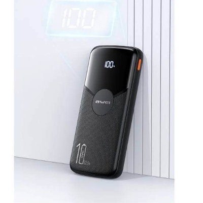 Picture of Awei P63K Power Bank 10000mAh 22.5W Fast Charging Power Bank – Price in Bangladesh -Black