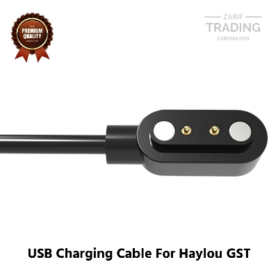 Picture of Haylou GST Magnetic Charging Cable High Quality USB Charger Cable USB Charging Cable Dock Bracelet Charger for Xiaomi Haylou GST Smart Watch (Black)