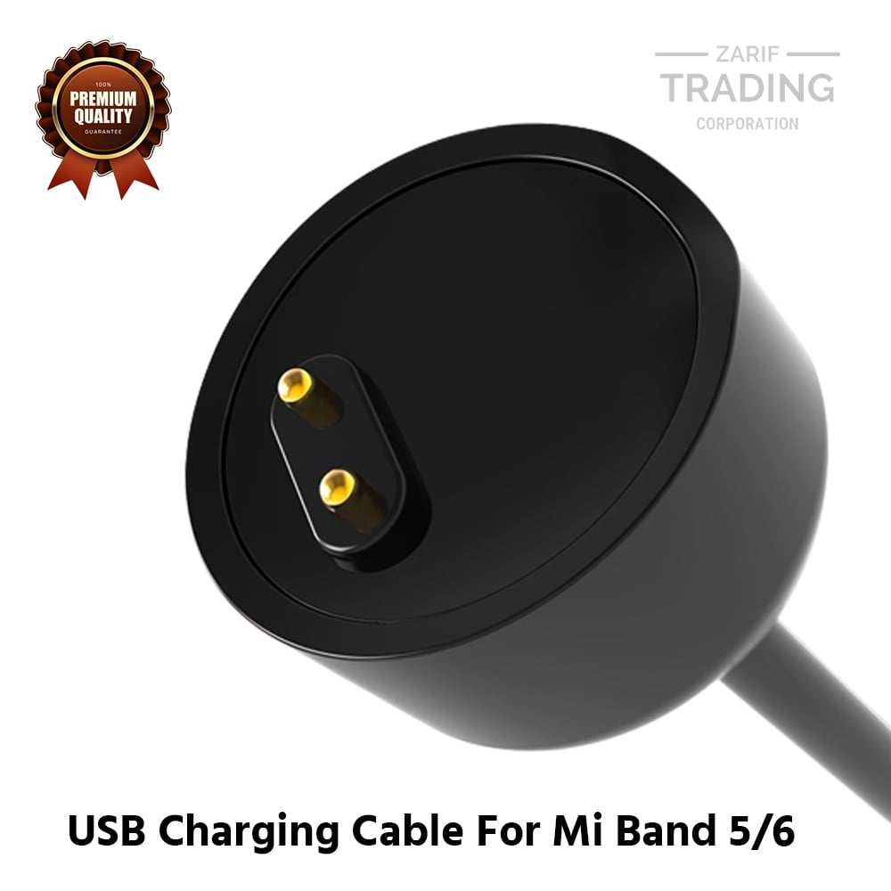 Picture of Mi Band 6 Xiaomi Band 6 Mi Band 5 Xiaomi band 5 Magnetic Charging Cable High Quality USB Charger Cable USB Charging Cable Dock Bracelet Charger for Mi Band 6 Xiaomi Band 6 Mi Band 5 Xiaomi band 5 Fit Smart Watch (Black)