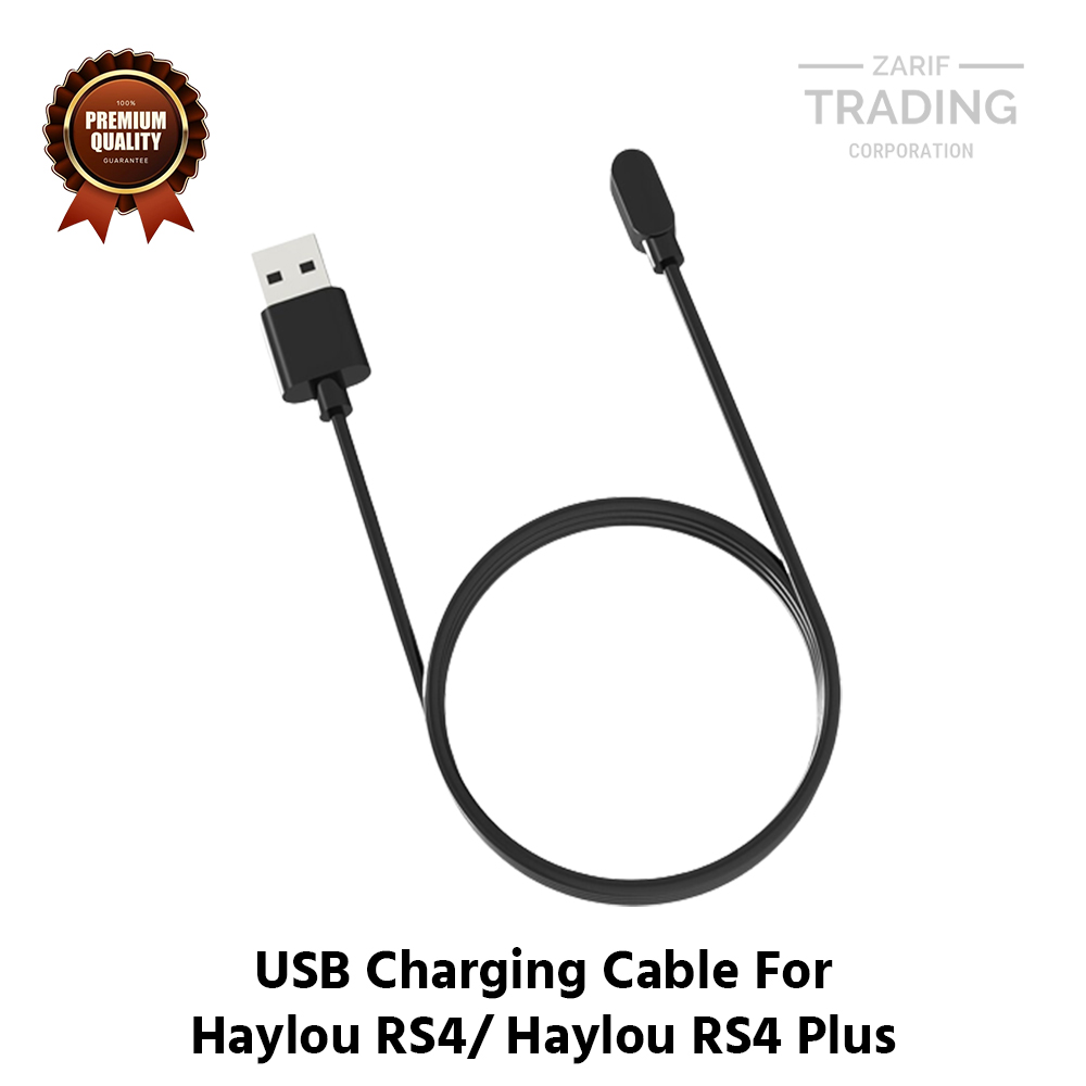 Picture of Haylou RS4 Haylou RS4 Plus Magnetic Charging Cable High Quality USB Charger Cable USB Charging Cable Dock Bracelet Charger for Xiaomi Haylou RS4 Haylou RS4 Plus Smart Watch (Black)
