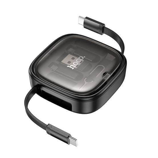 Picture of Hoco U140 Retractable Charging Data Cable Set -Black