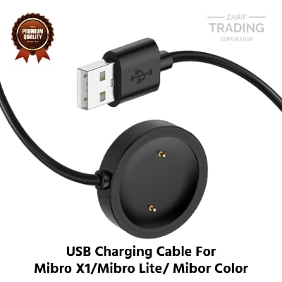 Picture of Mibro X1 Mibro Lite Mibro Color Magnetic Charging Cable High Quality USB Charger Cable USB Charging Cable Dock Bracelet Charger for  Xiaomi Mibro X1 Mibro Lite Mibro Color Smart Watch (Black)