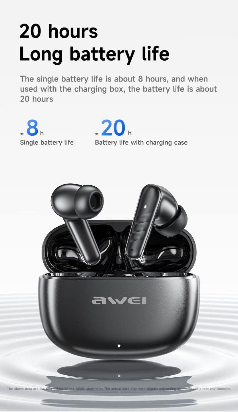 Picture of AWEI T108 True Wireless Gaming Bluetooth Headset -Black