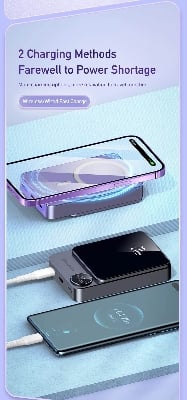 Picture of Awei P39K 10000mah 20W PD Wireless Magnetic PowerBank -Black