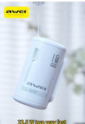 Picture of Awei pocket Power Bank WP-117 22.5w (10000mah) -Black