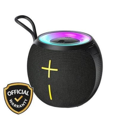 Picture of Awei KA19 Portable Bluetooth Speaker 12w Extra high power Phantom lighting TWS interconnected surround sound effect speakers for home outdoors -Black