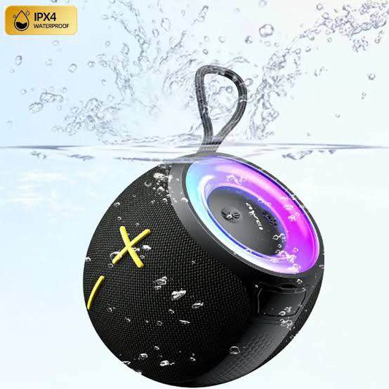 Picture of Awei KA19 Portable Bluetooth Speaker 12w Extra high power Phantom lighting TWS interconnected surround sound effect speakers for home outdoors -Black