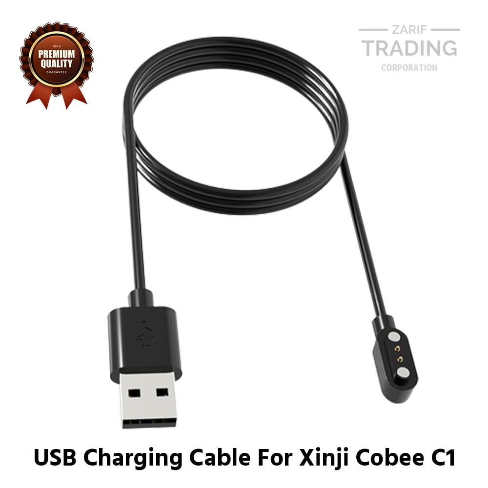 Picture of Xinji Cobee C1 Magnetic Charging Cable High Quality USB Charger Cable USB Charging Cable Dock Bracelet Charger for Xinji Cobee C1 Smart Watch (Black)