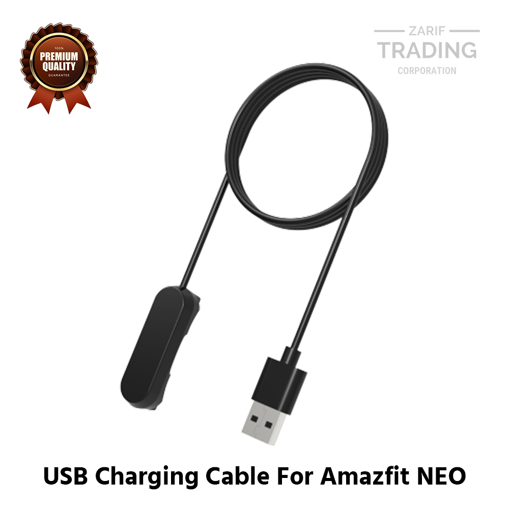 Picture of Amazfit NEO Magnetic Charging Cable High Quality USB Charger Cable USB Charging Cable Dock Bracelet Charger for Amazfit NEO Smart Watch (Black)