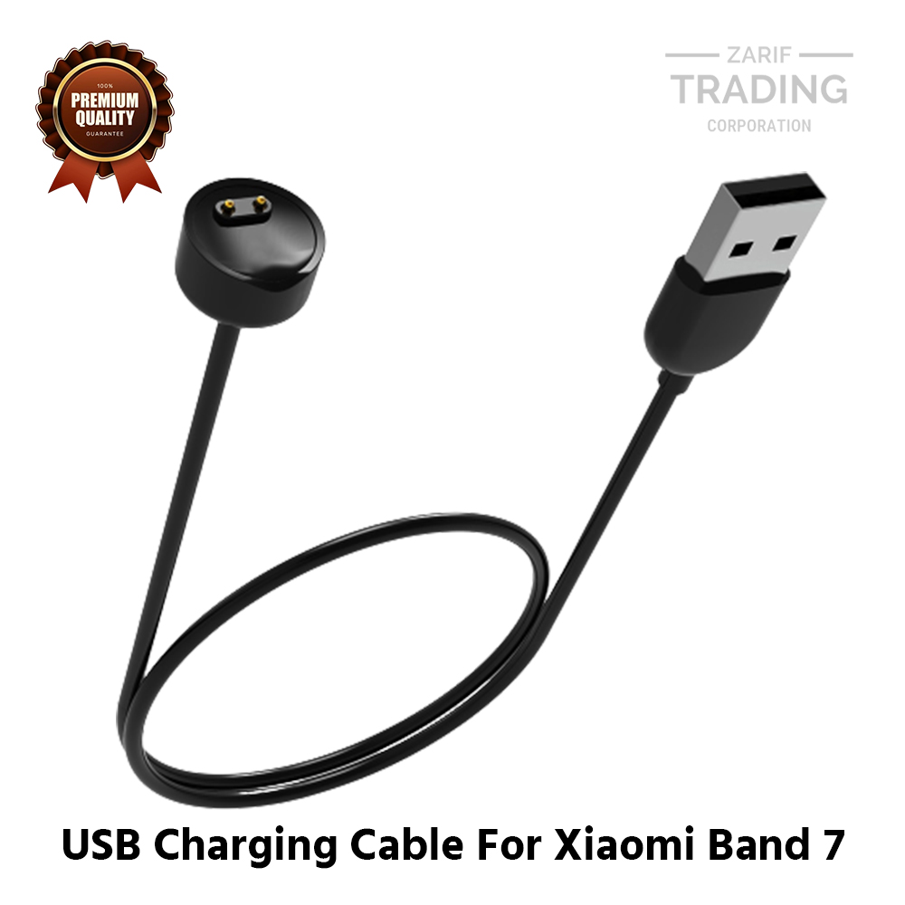 Picture of Xiaomi Band 7 Mi Band 7 Magnetic Charging Cable High Quality USB Charger Cable USB Charging Cable Dock Bracelet Charger for Xiaomi Band 7 Mi Band 7 Smart Watch (Black)