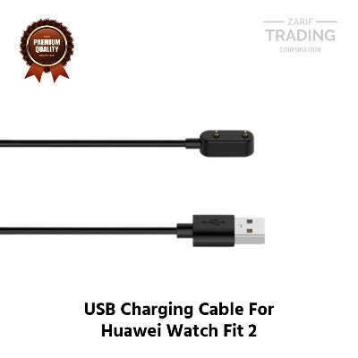 Picture of Huawei Watch Fit 2 Magnetic Charging Cable High Quality USB Charger Cable USB Charging Cable Dock Bracelet Charger for Huawei Watch Fit 2 Smart Watch (Black)